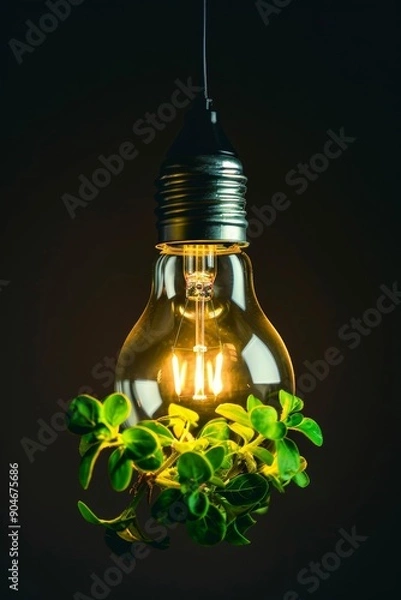 Fototapeta Neutral power resources and sustainable energy focus on minimizing environmental impact while meeting energy needs. 