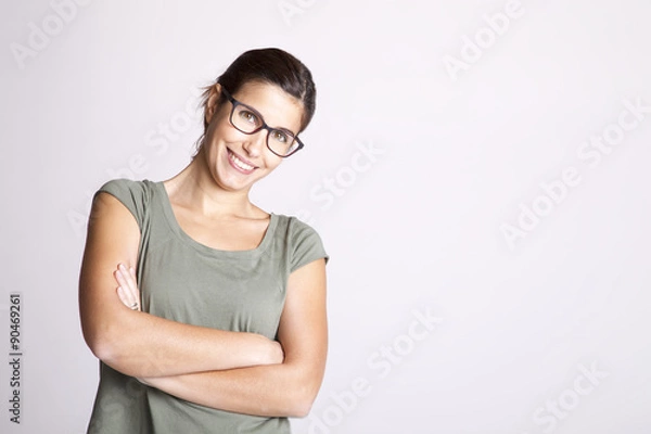 Obraz Ragazza con occhiali