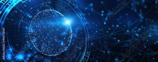 Fototapeta Digital Globe Abstract