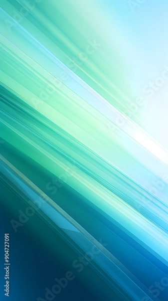 Fototapeta Digital technology blue green light gradient abstract graphic poster background