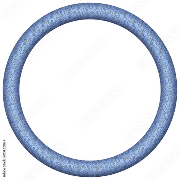 Obraz Transparent Frame - Blue Pattern