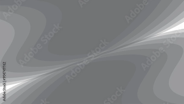 Obraz Gray abstract paper cut background vector image for backdrop or presentation