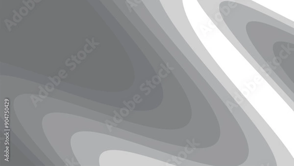 Obraz Gray abstract paper cut background vector image for backdrop or presentation