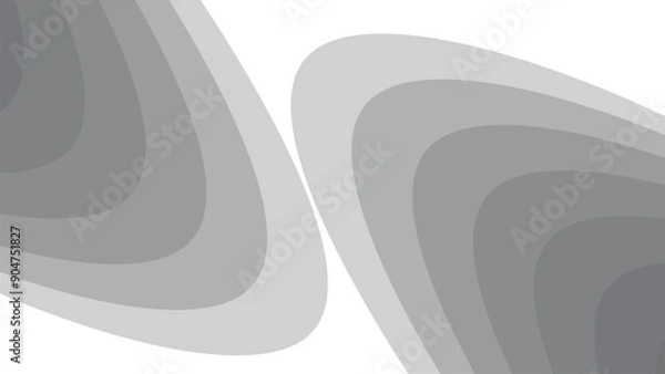 Obraz Gray abstract paper cut background vector image for backdrop or presentation