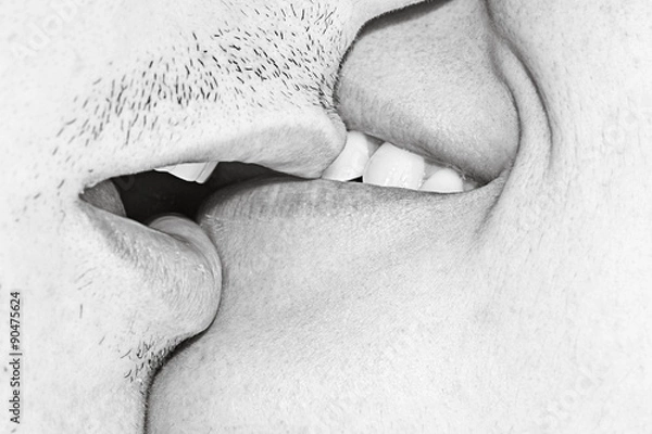 Obraz macro kiss, two mouth