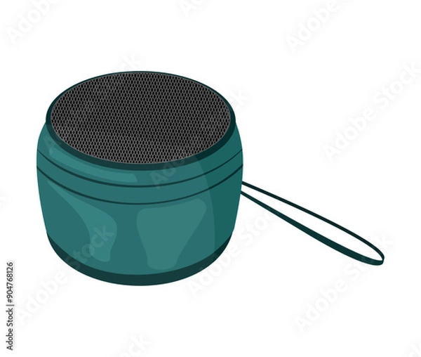Obraz portable speakers bluetooth wireless isolated illustration vector design