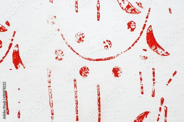 Obraz Old purple brick background