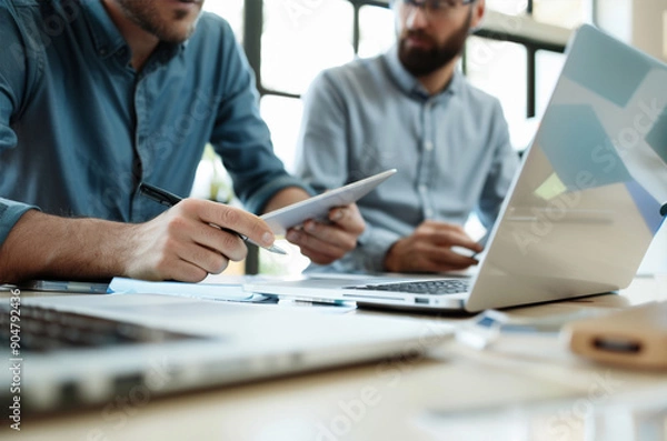 Obraz doctor working on computer