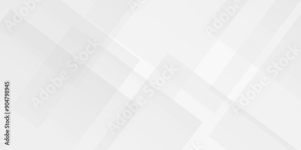 Obraz Vector Modern white and gray technology concept diamond triangle geometric line background. white abstract gradient geometric background. white abstract design background template.
