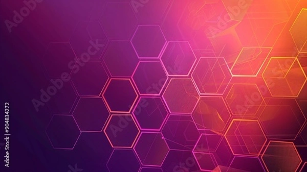 Obraz abstract background with hexagons