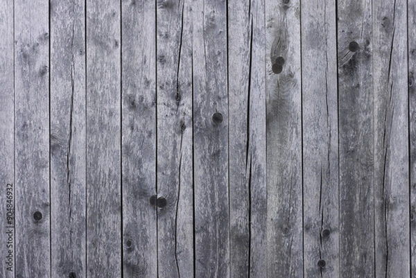 Fototapeta Old vintage textured gray wood background	
