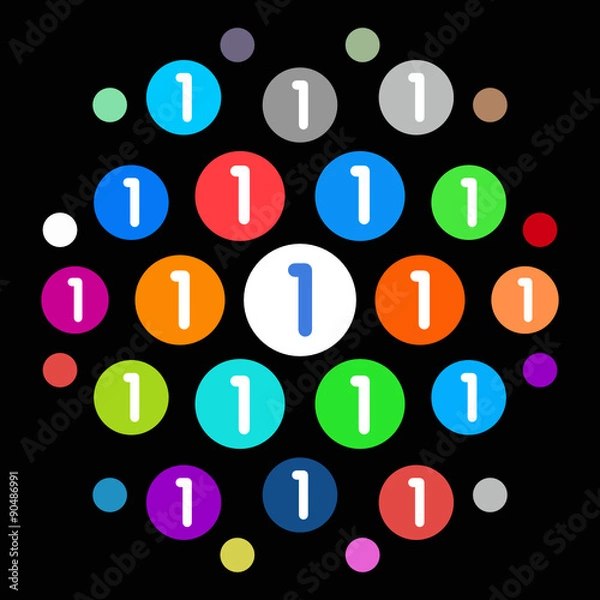 Fototapeta Modern App Button