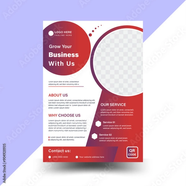 Obraz Creative Corporate & Business Flyer Brochure Template Design, abstract business flyer, vector template design. Brochure design,