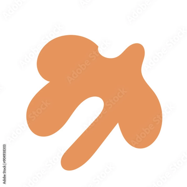 Fototapeta Neutral Earth Tone Abstract Shape Vectors 