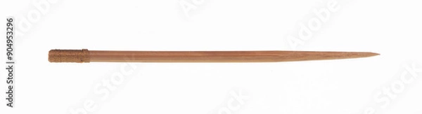 Fototapeta sharp wooden school pointer isolated on white background