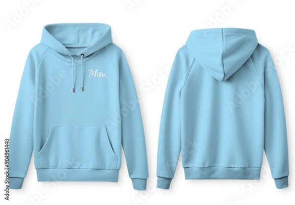 Fototapeta Apparel Flatlay Hoodie Mockup With Generative AI