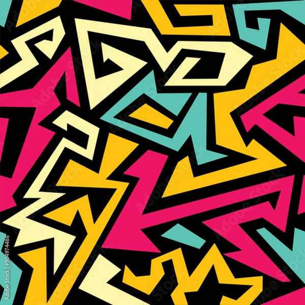 Obraz colorful Seamless Pattern design work in vector 