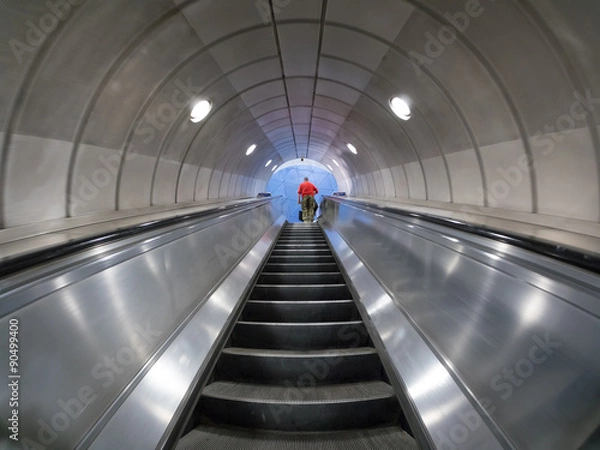Obraz London subway escalators