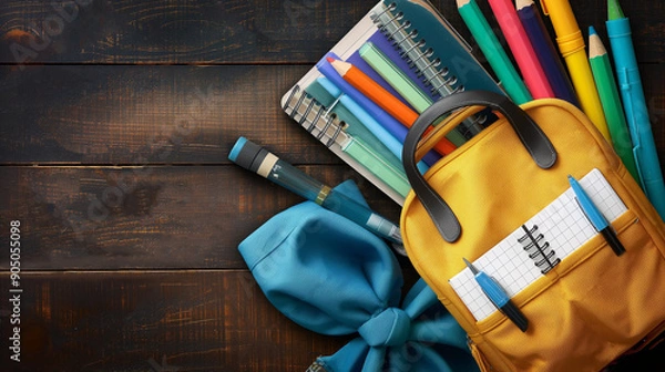 Fototapeta School Supplies