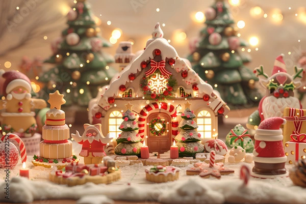 Fototapeta 楽しいクリスマス-3