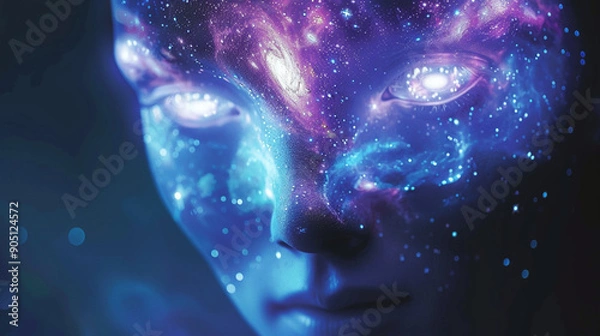 Fototapeta Galactic Healers: The Wisdom and Light of the Arcturian Starseeds.