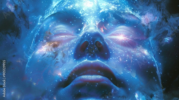 Fototapeta The Arthurian Legacy: Integrating Star Wisdom and Technology on Earth.