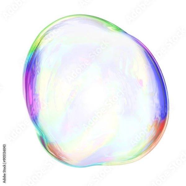 Fototapeta PNG gradient bubble geometric shape, transparent background