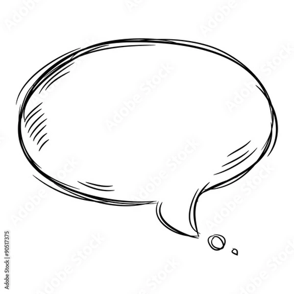 Obraz Hand Drawn Speech Bubble