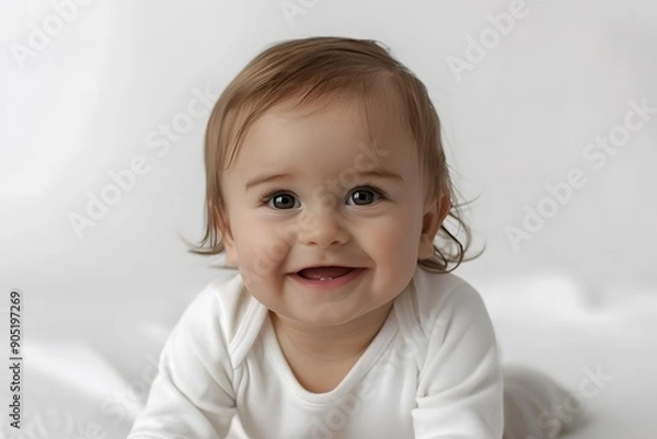 Obraz Portrait of a smiling baby
