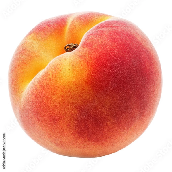 Fototapeta 3D Rendering of Peach Fruit Isolated on Transparent Background