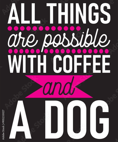 Obraz coffee t-shirt design