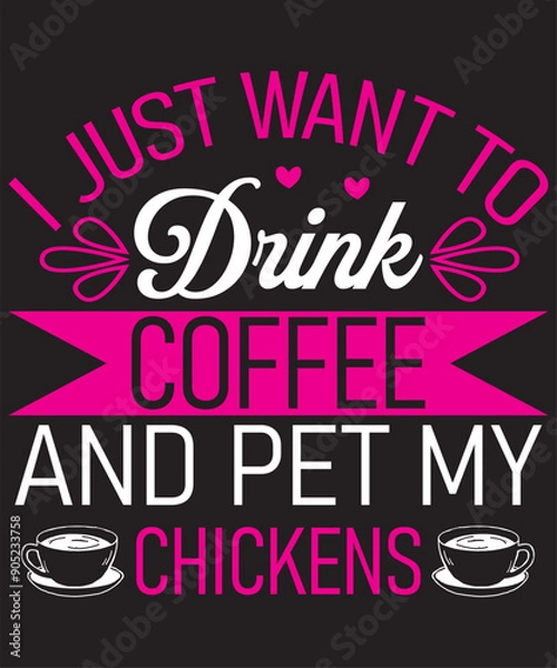 Obraz coffee t-shirt design