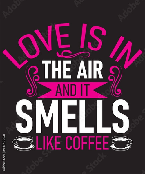 Obraz coffee t-shirt design