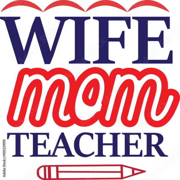 Obraz mom t-shirt design