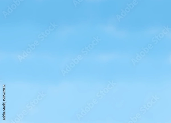 Obraz Beautiful, blue summer sky with fluffy clouds