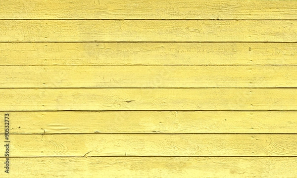 Obraz Yellow Painted Wood Planks as Background or Texture
