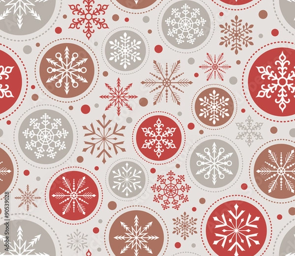 Obraz seamless christmas ornament pattern