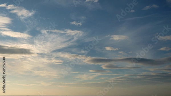 Fototapeta Beautiful clouds and sky background