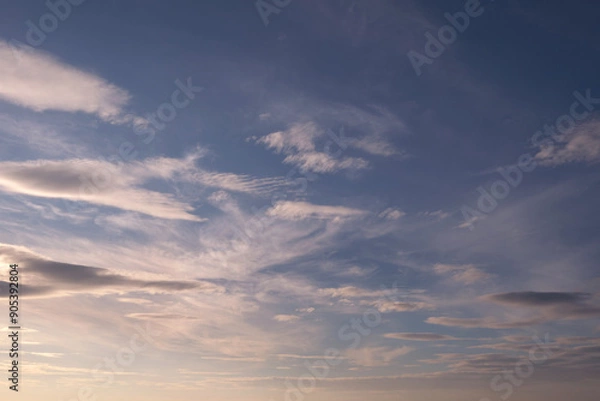 Fototapeta Beautiful clouds and sky background
