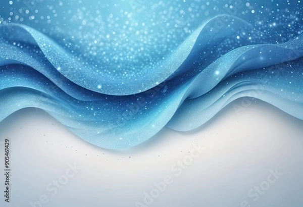 Fototapeta Abstract blue wave background. Decorative wallpaper with space for text