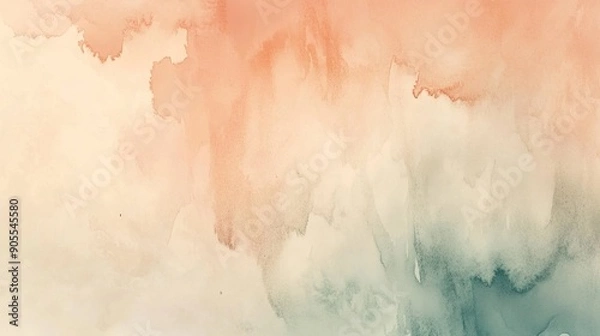 Obraz Abstract background with a soft, watercolor wash in gentle tones