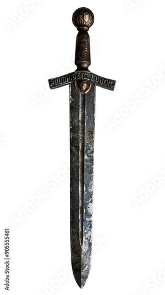 Fototapeta A gladius, one of the types of melee weapons, transparent background.