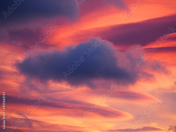 Obraz Coucher de soleil paysage ciel