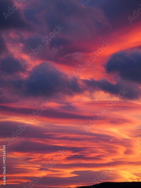 Obraz Coucher de soleil paysage ciel