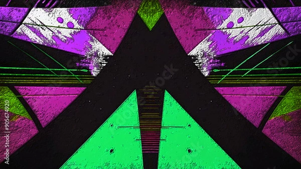 Obraz Art grunge color pattern illustration background new quality universal colorful joyful stock image