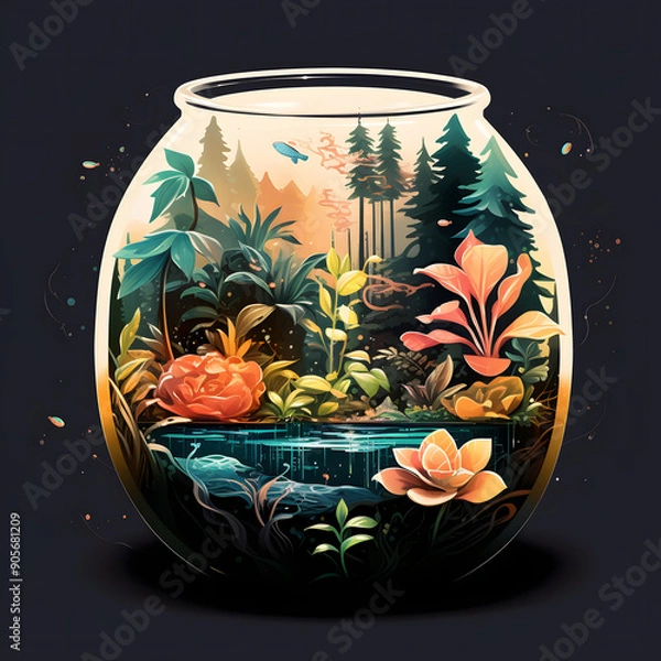 Obraz Spherical Aquarium