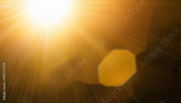 Fototapeta overlays overlay light transition effects sunlight lens flare light leaks high quality stock png image of sun rays light overlays yellow flare glow isolated on transparent backgrounds for design