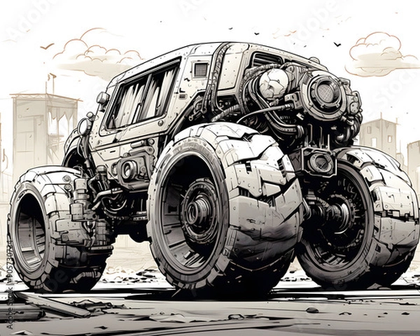 Obraz Massive Desert Rover 