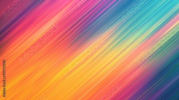 Fototapeta Abstract colorful motion blurred background with gradient lines texture