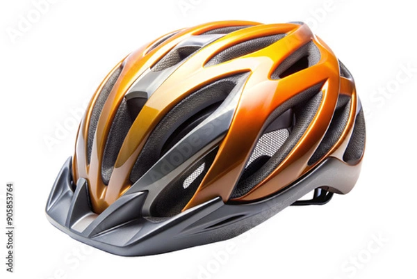 Fototapeta Cycling Helmet on Transparent Background. Perfect for Safety Gear and Equipment Illustrations
